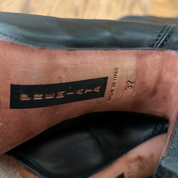 Premiata ankle Leather heels black boots Made in Italy size 6 - Picture 10 of 10